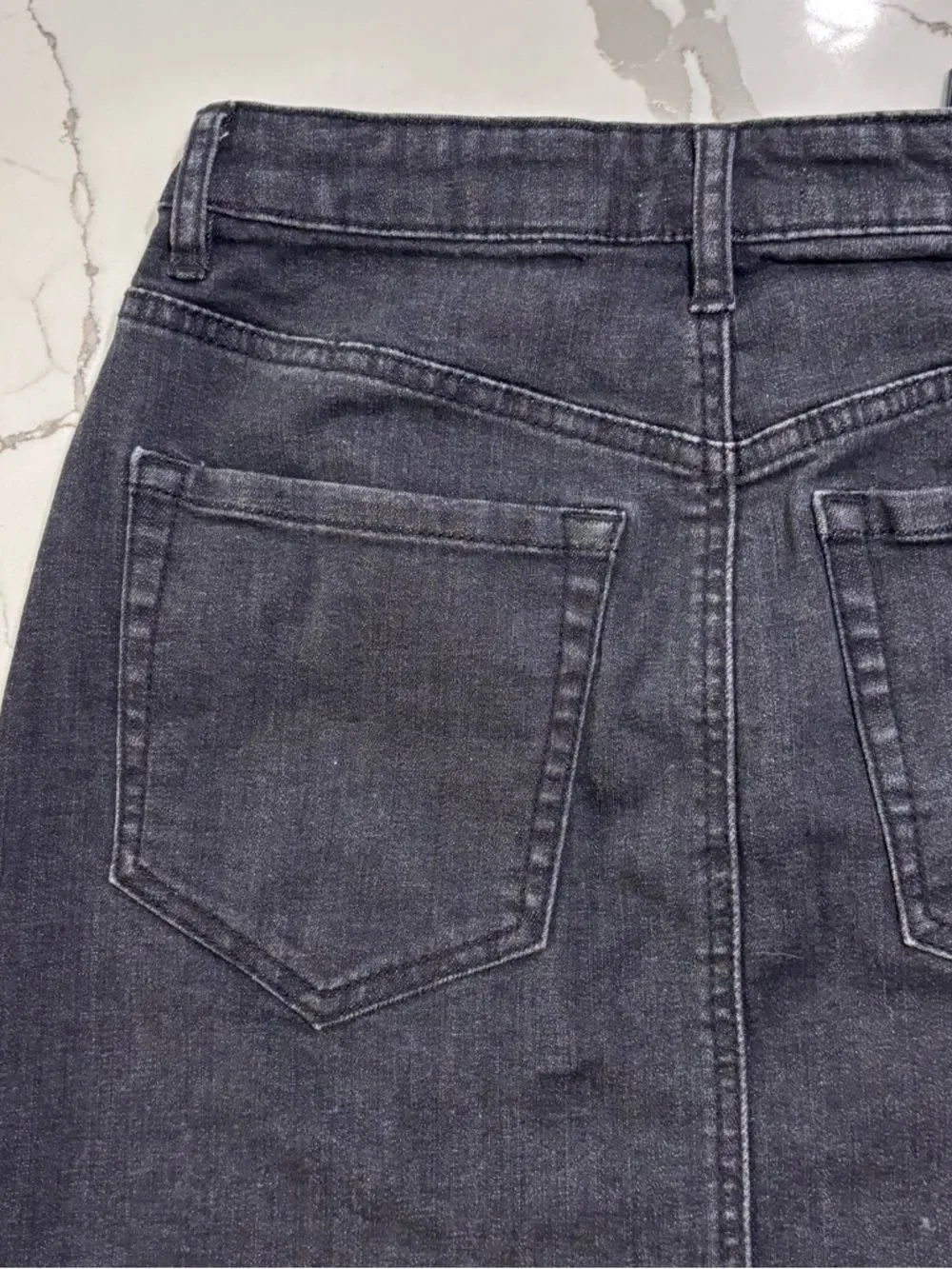 GARAGE Black Lace-Up Denim Mini Jeans Skirt Women’s Small